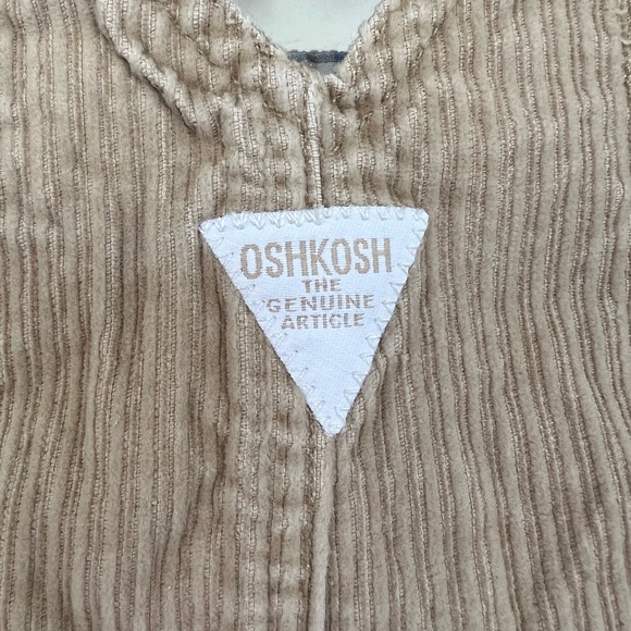 Oshkosh baby corduroy overalls Size 0-3Months With Embroidered Puppy Dog - Picture 3 of 12